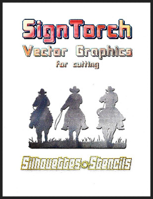 Sign Torch Silhouettes and Stencils Designs