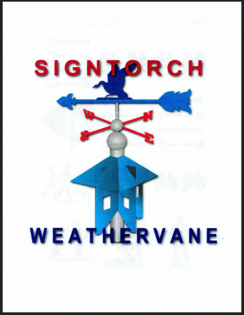 Sign Torch Weather Vane Designs